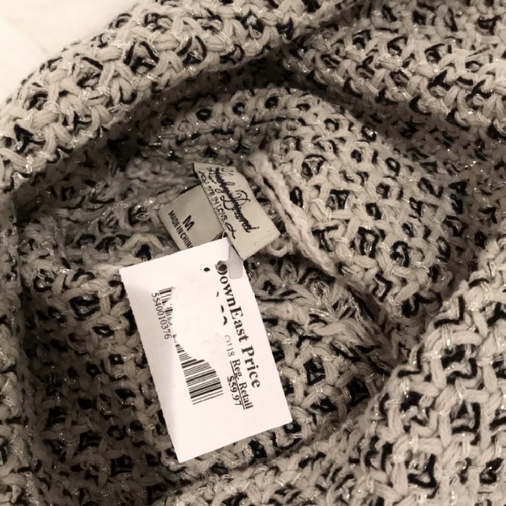Brand new ! Lucky Brand cowl neck cream/ Black - Picture 3 of 3